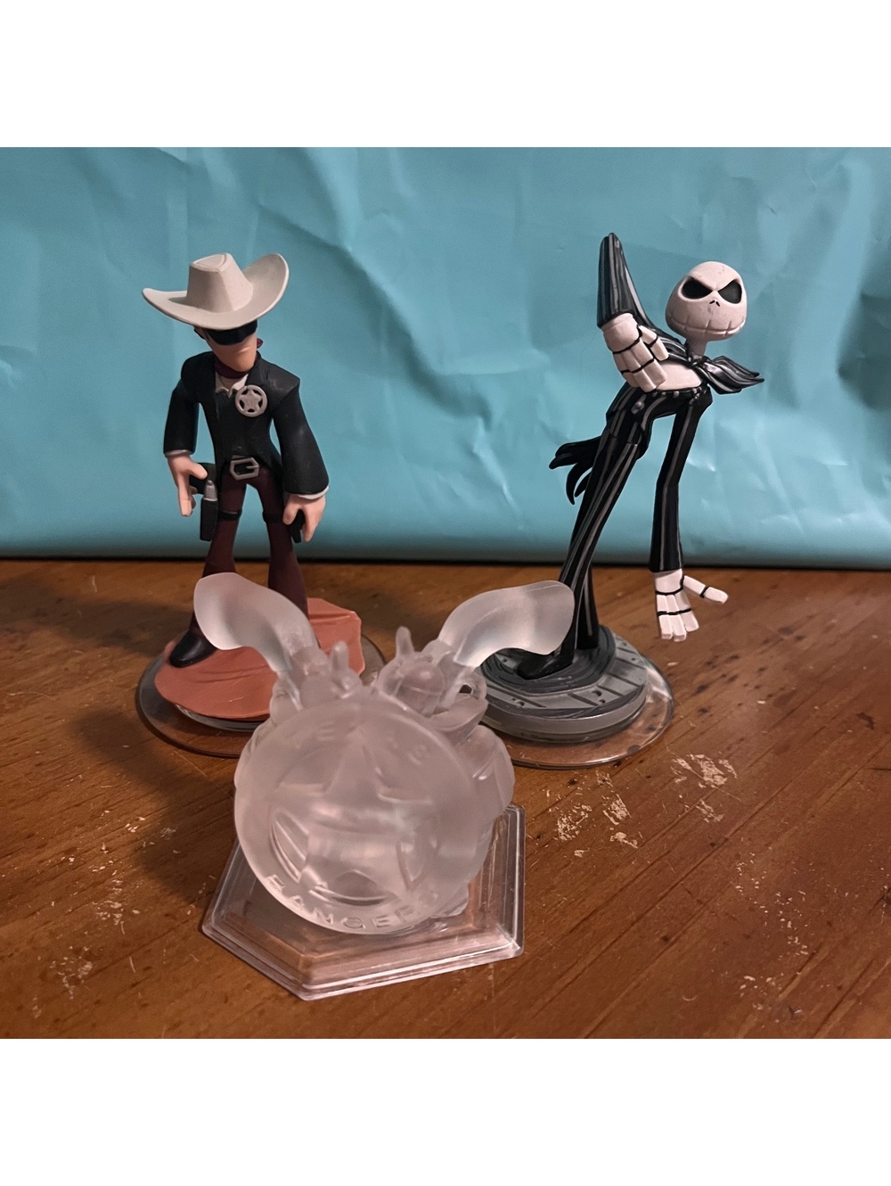 Disney Infinity 1.0 Lot Jack Skellington Lone Ranger & Crystal Play Set